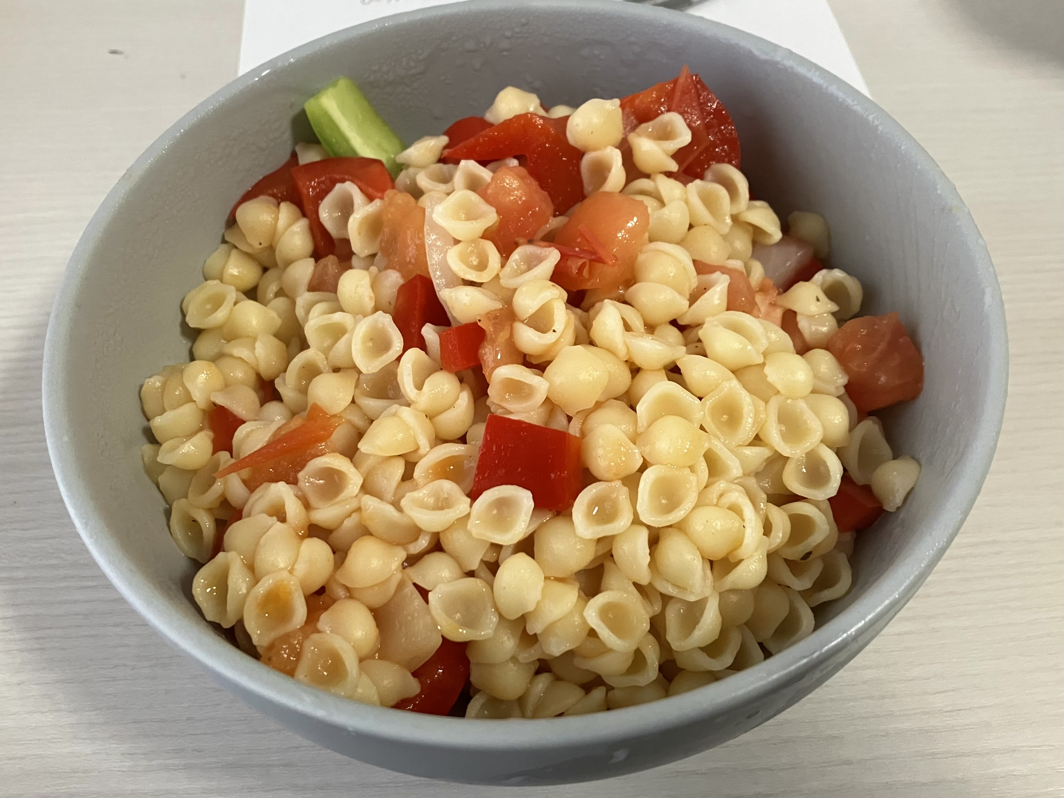 パスパースの余り物で作ったパスタ