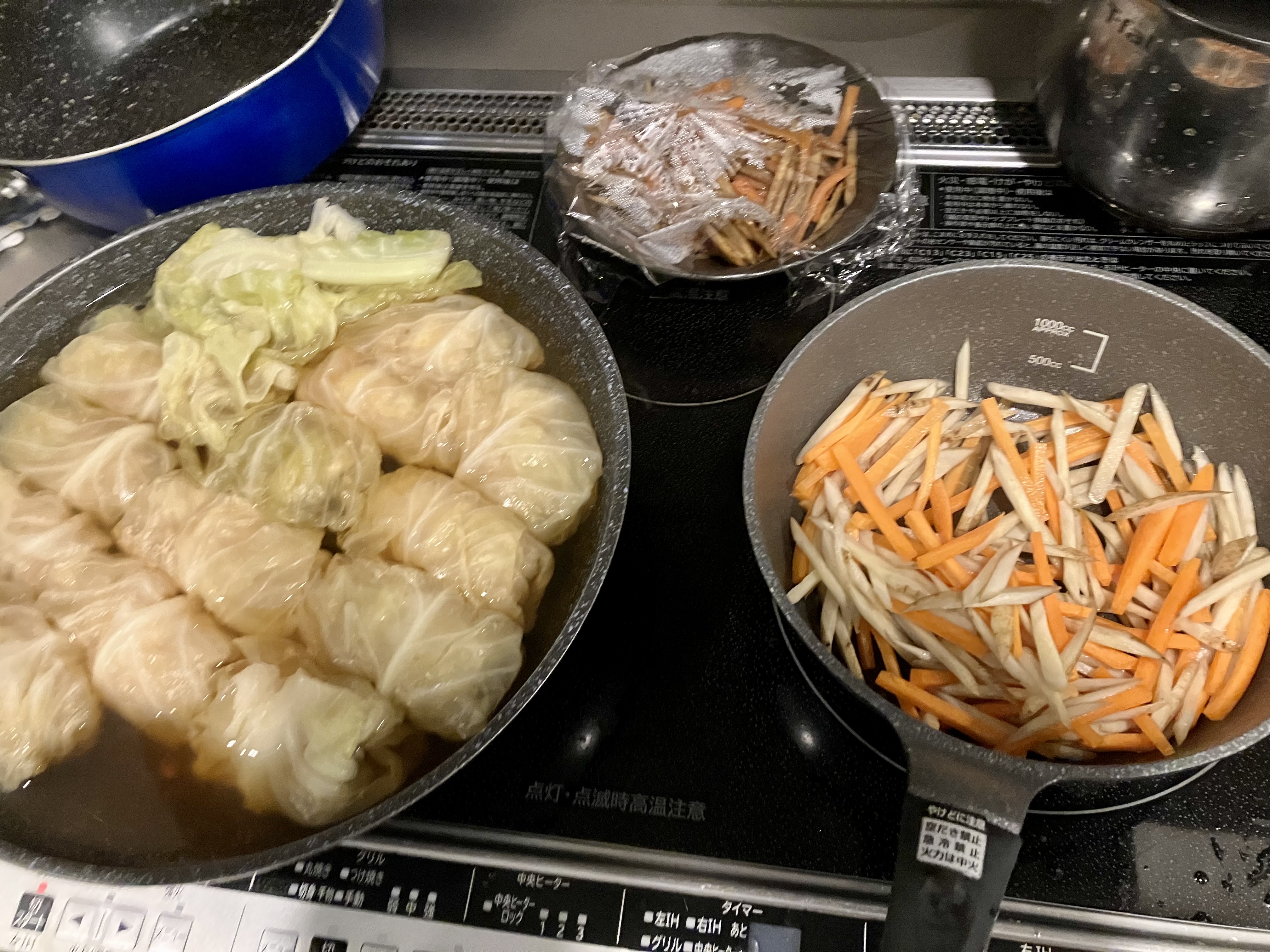 ロールキャベツときんぴらごぼう