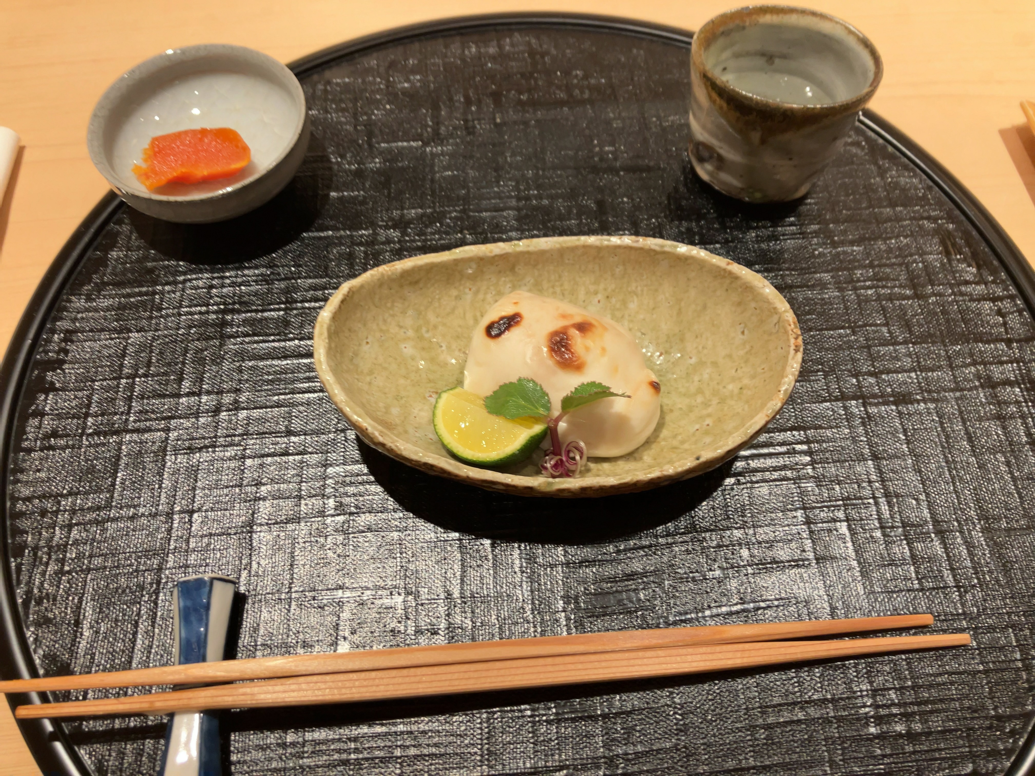 天然河豚の白子焼き