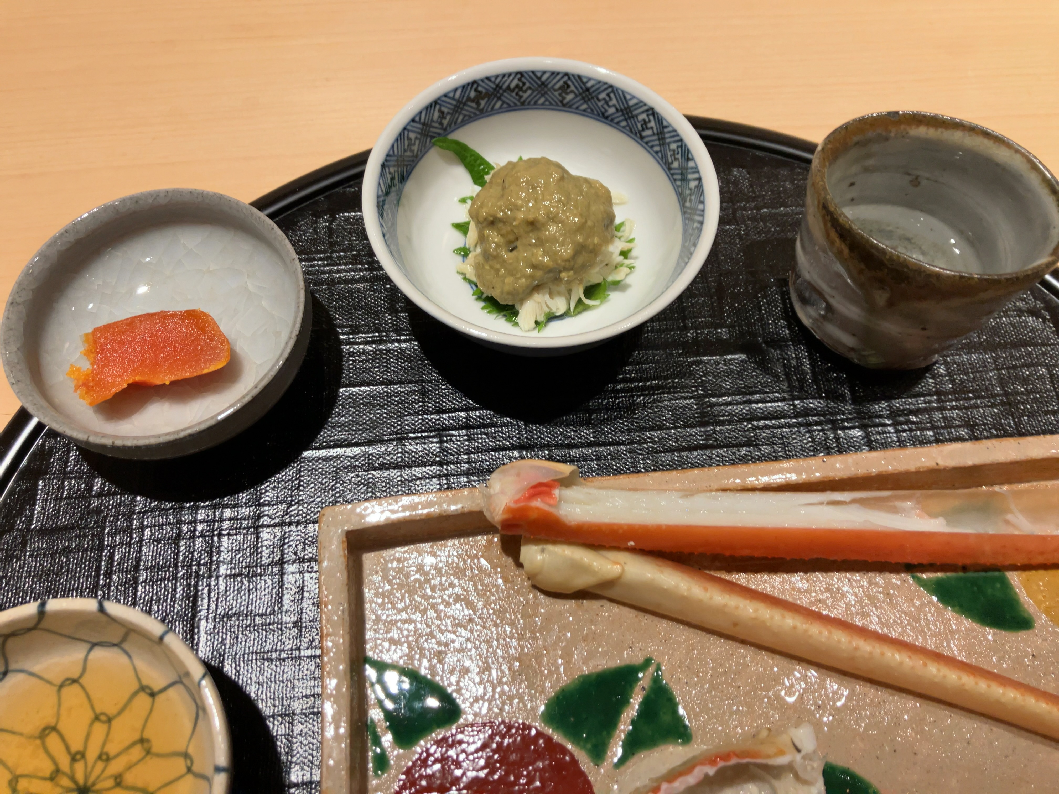 ズワイガニの味噌とほぐし身