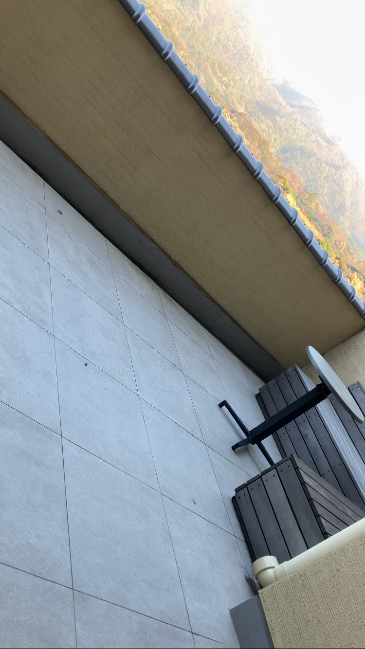 宿泊した部屋のテラス