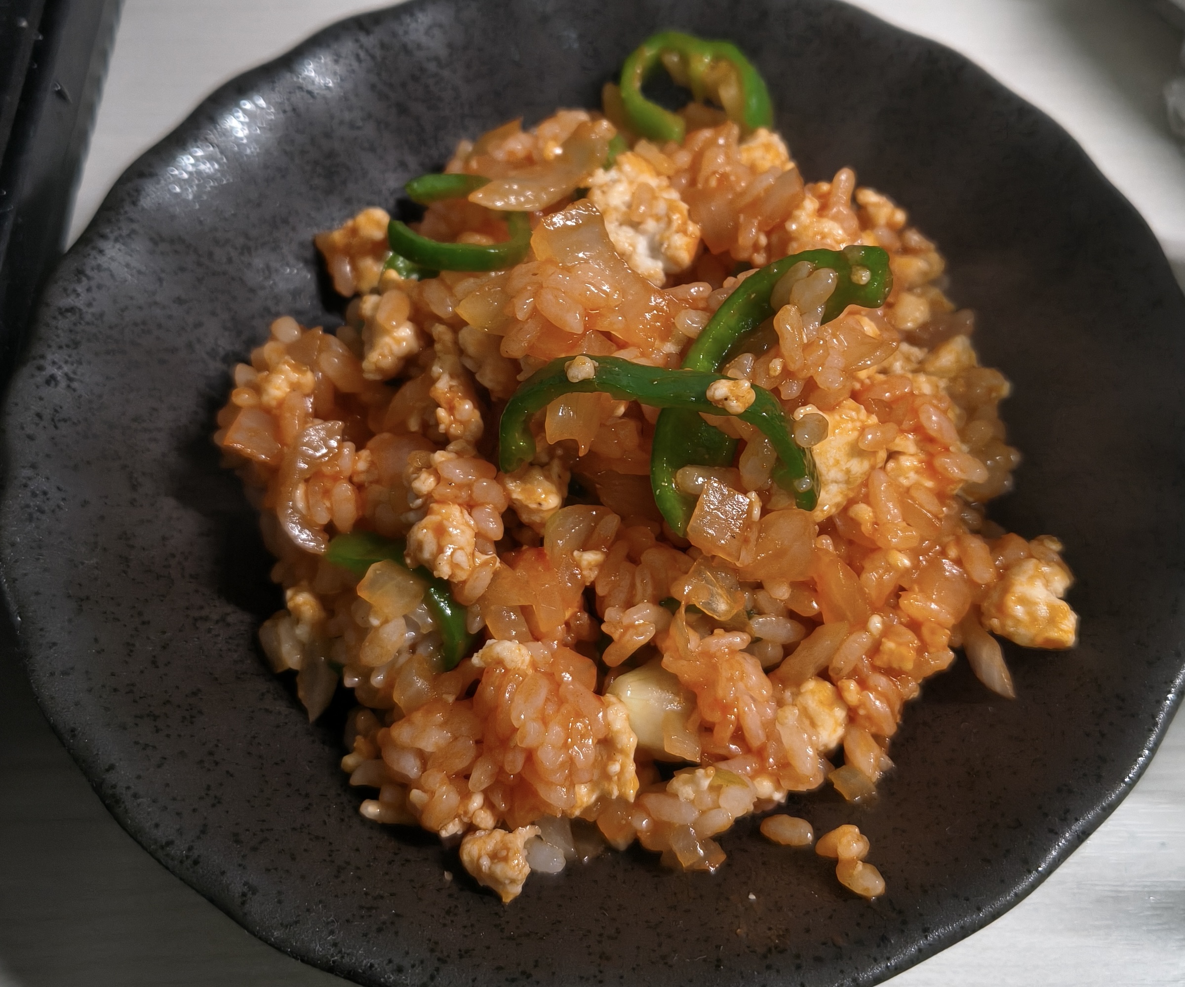 ピーマンが入ったケチャップライス